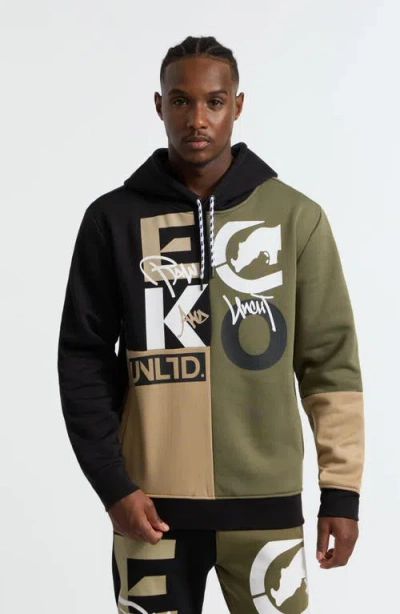 Ecko Unltd Men's Team Up Hoodie In Olive