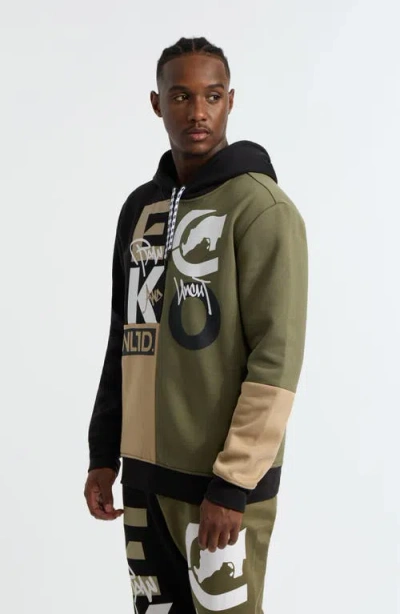 Ecko Unltd Men's Team Up Hoodie In Olive