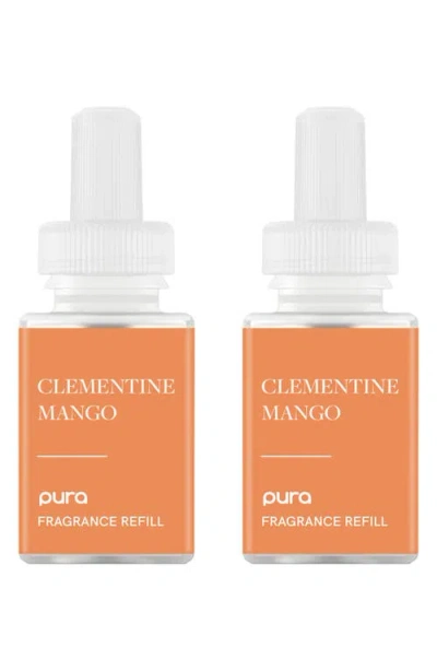 Pura 2-pack Diffuser Fragrance Refills In Clementine Mango