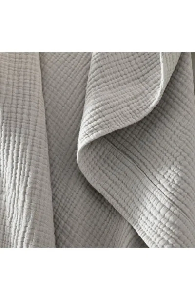 Boll & Branch Dream Throw Blanket In Mist