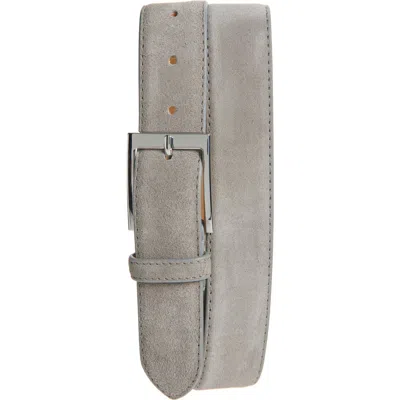 To Boot New York Suede Belt In Softy Piombo