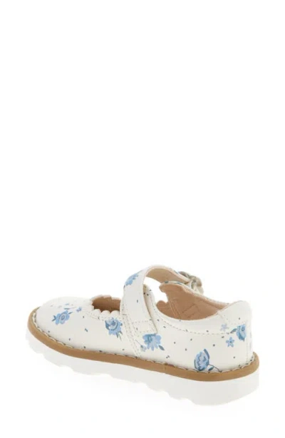 Next Kids' Floral Mary Jane Flat In White