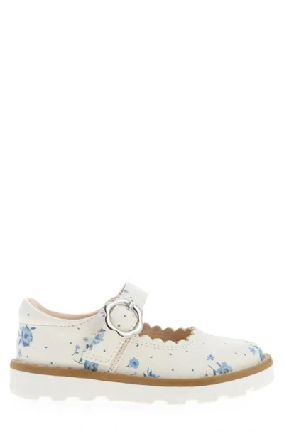 Next Kids' Floral Mary Jane Flat In White