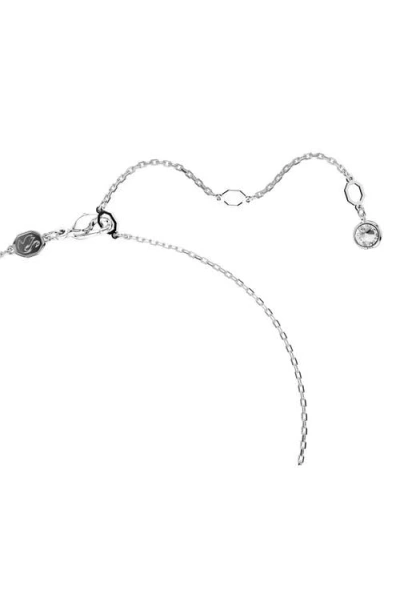 Swarovski Hyperbola Infinity Pendant Necklace, 15" + 2-3/4" Extender In White