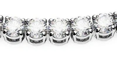 Swarovski Rhodium Plated Matrix Tennis Set In White