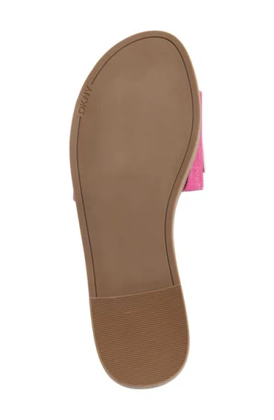 Dkny Women's Willow Slide Slip-on Flats Sandals In Shockng Pnk