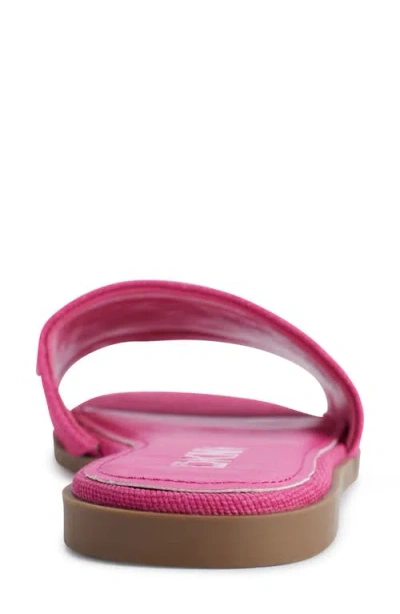 Dkny Women's Willow Slide Slip-on Flats Sandals In Shockng Pnk
