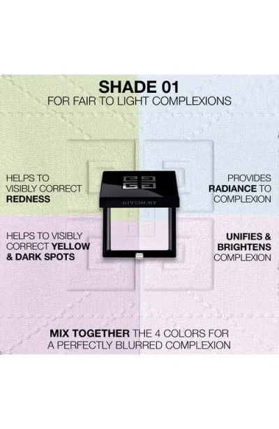 Givenchy Prisme Libre 4-color Pressed Powder In 01 Mousseline Pastel