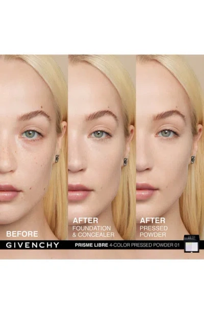 Givenchy Prisme Libre 4-color Pressed Powder In 01 Mousseline Pastel