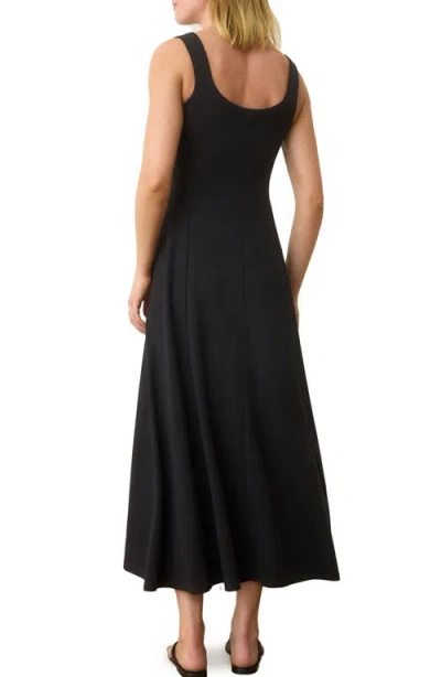 Marine Layer Lexi Rib Sun In Fit & Flare Dress In Black