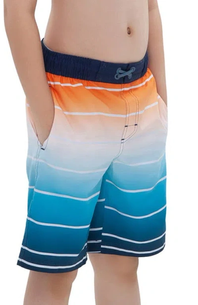 Rokka&rolla Kid's Swim Trunks With Mesh Lining And Upf 50+ Protection In Sunrise Coast