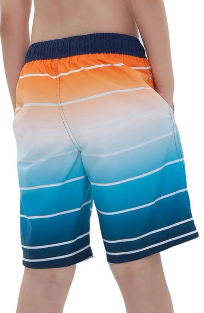 Rokka&rolla Kid's Swim Trunks With Mesh Lining And Upf 50+ Protection In Sunrise Coast