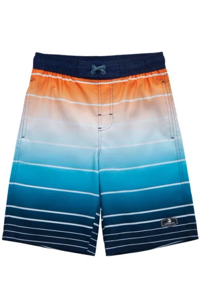 Rokka&rolla Kid's Swim Trunks With Mesh Lining And Upf 50+ Protection In Sunrise Coast