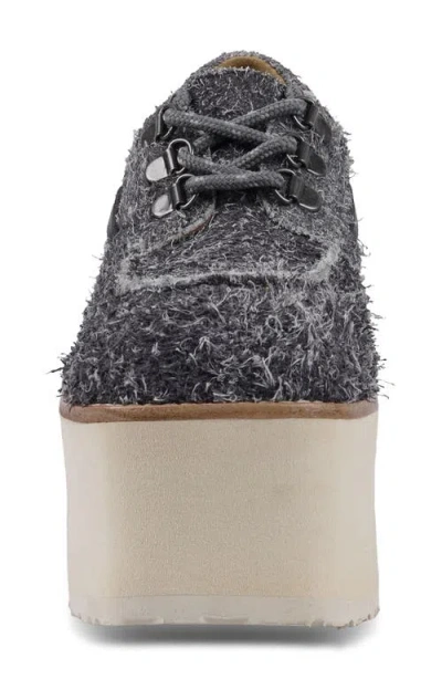 Zigi Shimmie Platform Wedge Loafer In Grey