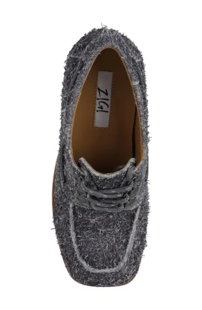 Zigi Shimmie Platform Wedge Loafer In Grey