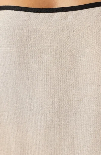 Petal And Pup Petal & Pup Elliana Sleeveless Linen Blend A-line Maxi Dress In Beige