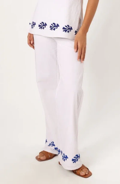 Petal And Pup Petal & Pup Amalia Linen Drawstring Pants In White