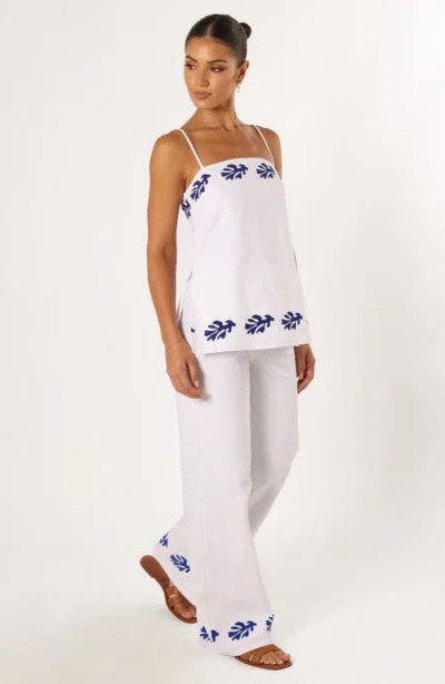 Petal And Pup Petal & Pup Amalia Linen Drawstring Pants In White