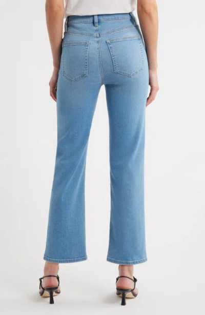 Frame Le High Straight Cropped High-rise Straight-leg Jeans In Blue