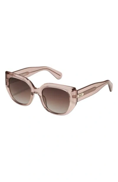 Quay Busy Busy 53mm Square Sunglasses In Brown