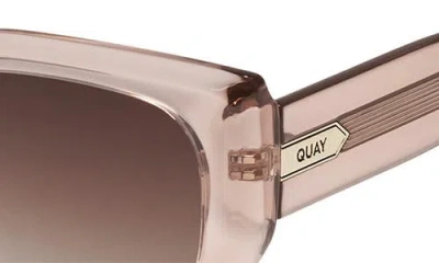Quay Busy Busy 53mm Square Sunglasses In Brown