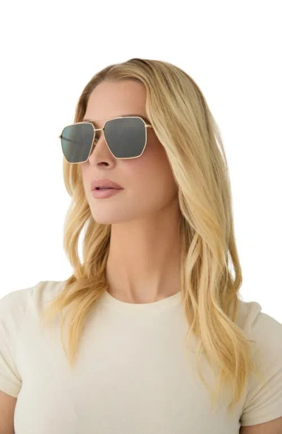 Diff Berkely 59mm Gradient Navigator Sunglasses In Gold