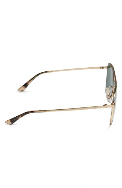 Diff Berkely 59mm Gradient Navigator Sunglasses In Gold
