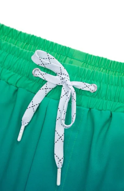 Rokka&rolla Compression Liner Stretch Swim Trunks Upf 50+ In Emerald Bay