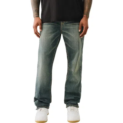 True Religion Ricky Super T Straight Leg Jeans In Midnight Warehouse Dark Wash