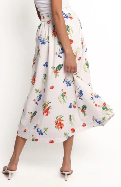Petal And Pup Petal & Pup Geneva Cotton Midi Skirt In White