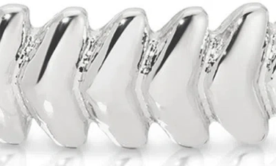 Ettika Vortex Cuff Bracelet In Silver