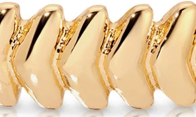 Ettika Metal Moderna Bangle Bracelet In Gold