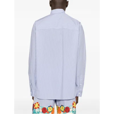 Dsquared2 Summer Lovers Oversized Striped Cotton Shirt