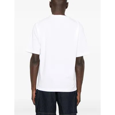 Dsquared2 White T Shirt With Round Neck And Embroidered Logo On The Front In Cotton Woman