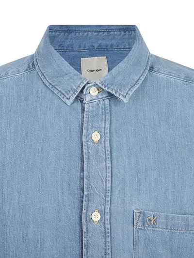 Calvin Klein Button-up Shirt In Blue