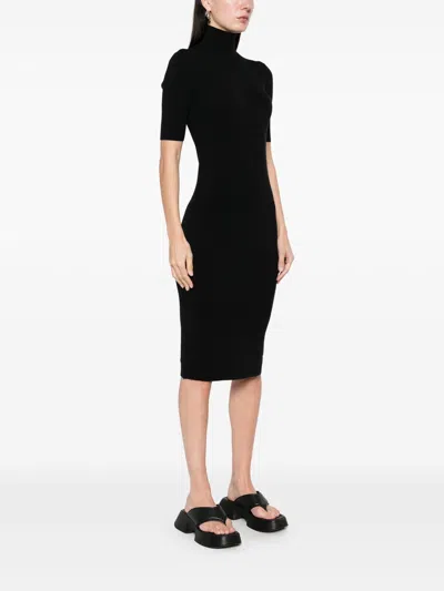 Calvin Klein Mock-neck Knitted Mini Dress