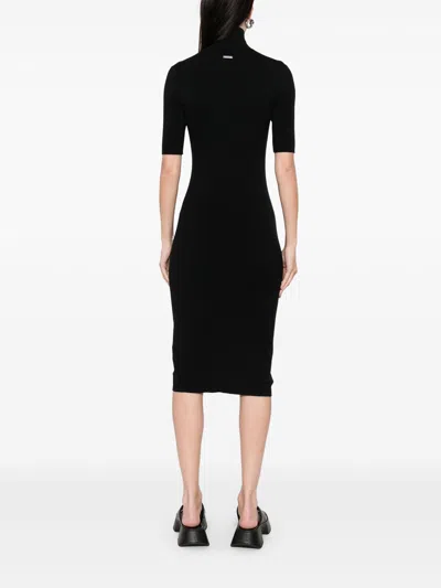 Calvin Klein Mock-neck Knitted Mini Dress