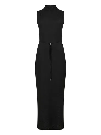 Calvin Klein Crinkle Jersey Ankle Dress Clothing
