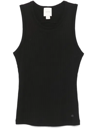 Calvin Klein Ribbed Scoop Neck Tank Top