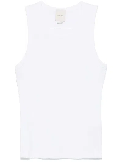 Calvin Klein Ribbed Scoop Neck Tank Top