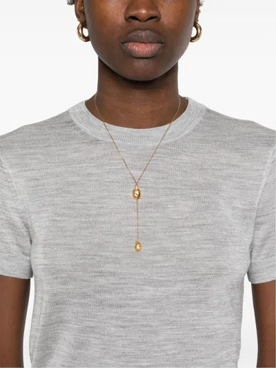 Calvin Klein Knitted T-shirt In Gray