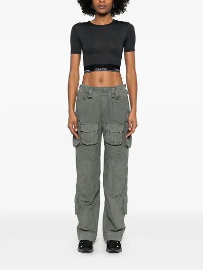 Calvin Klein Logo-underband Cropped Performance T-shirt