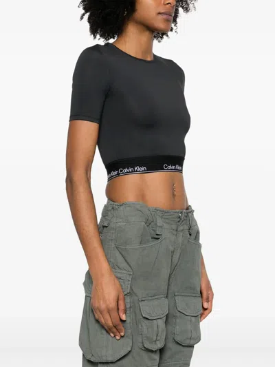 Calvin Klein Logo-underband Cropped Performance T-shirt
