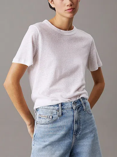Calvin Klein T Shirt Jersey Flax Cut Relaxed