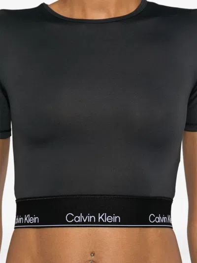 Calvin Klein Logo-underband Cropped Performance T-shirt