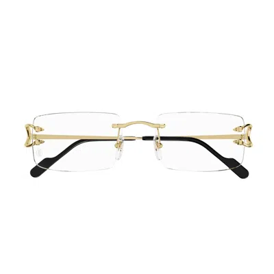 Cartier Ct0050o001 Gold Gold Transparent