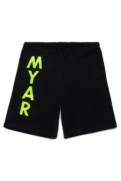 Myar Shorts In Felpa Deadstock Con Logo  In Black