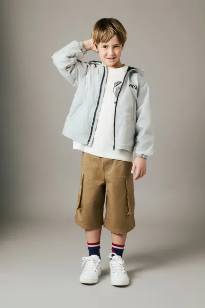 Myar Shorts Cargo In Tessuto Deadstock Con Logo  In Brown