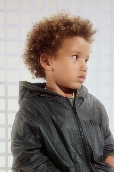 Myar Giacca Windbreaker Con Logo  In Mouse Grey
