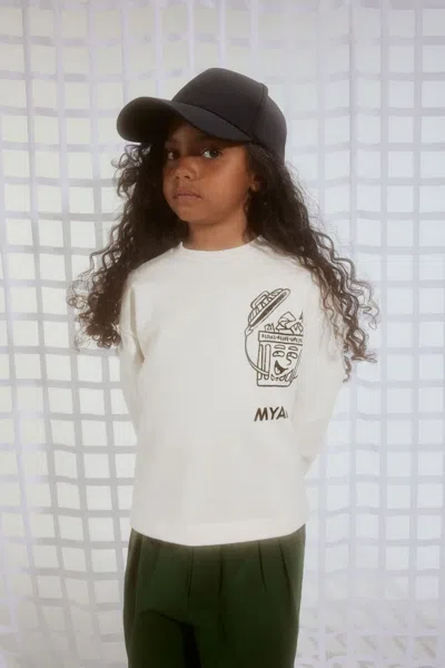 Myar Felpa In Cotone Deadstock Con Grafica Reduce In Off White